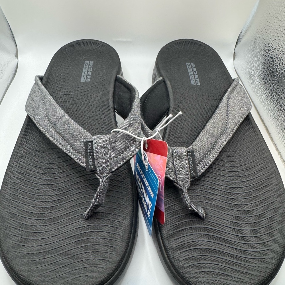 Skechers Charcoal Flip-Flop Sandals